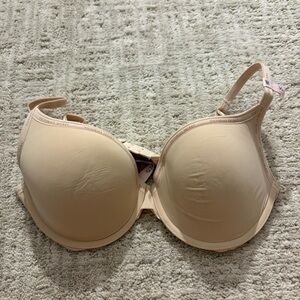 Victorias Secret nude beige full coverage t shirt push up bra 36C BNWT